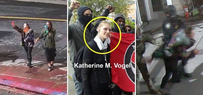 Portland Antifa extremist Katherine Vogel sentenced for attack at ICE facility