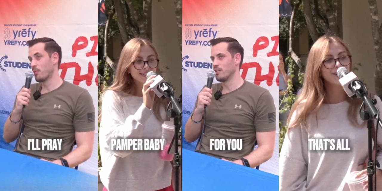 Pamper Baby speaks at TPUSA Pick up the Mic event at UT San Antonio