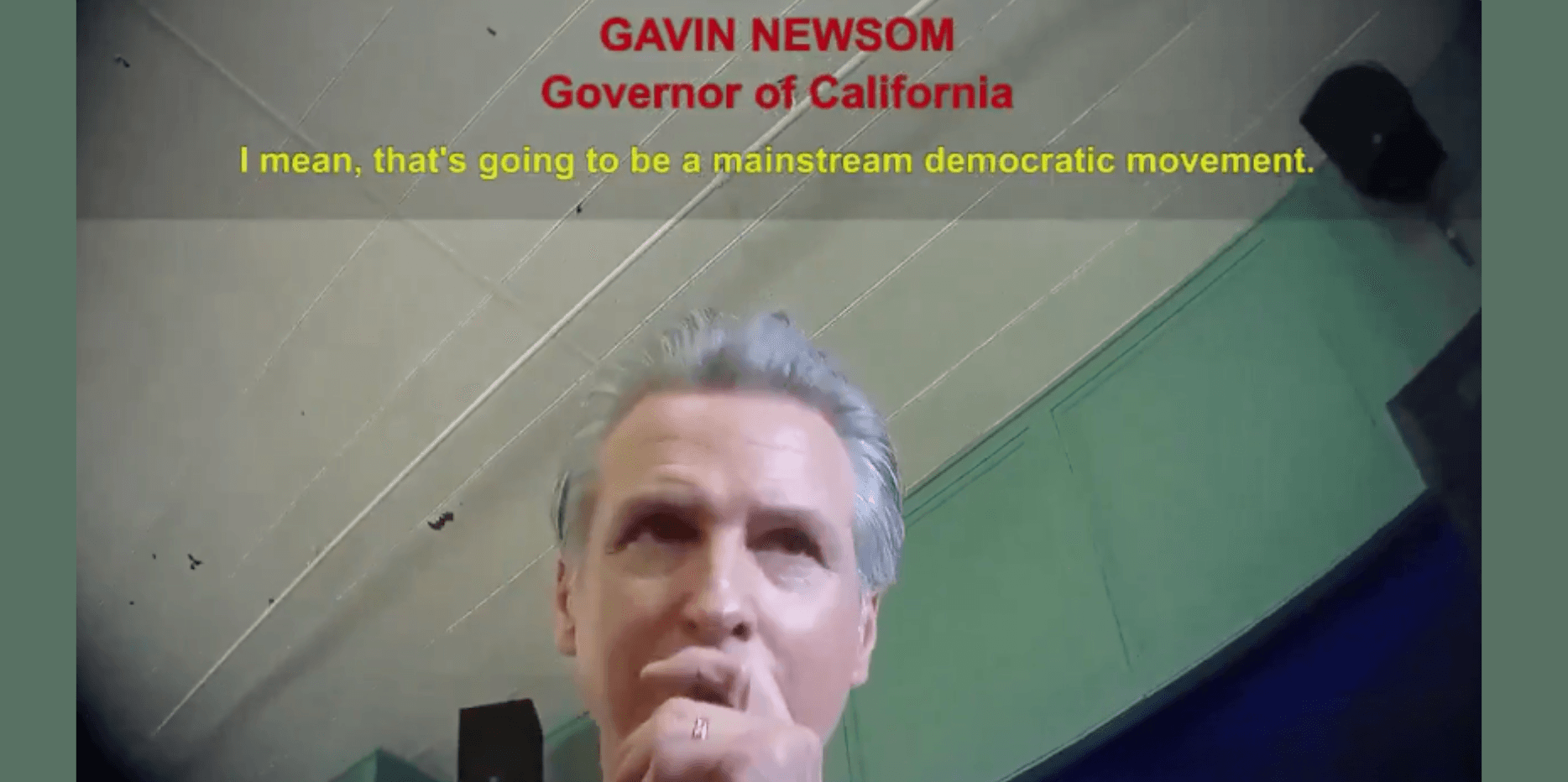 Gavin Newsom on undercover video