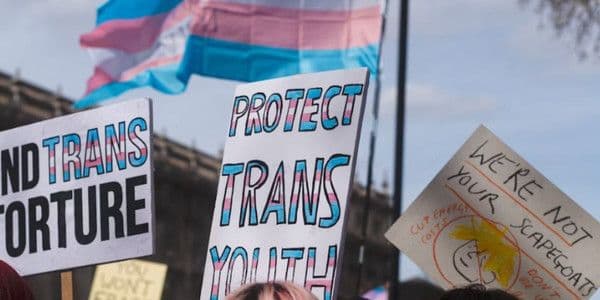 Protect trans youth signs